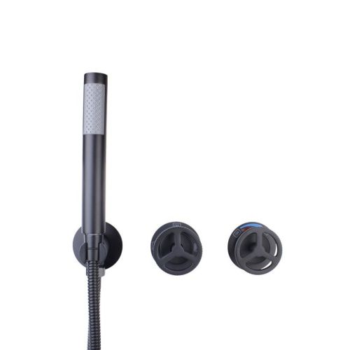 Душевая система Bronze de Luxe 5011B-L встраиваемая в стену цвет черный - фото 5