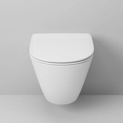 Унитаз подвесной Grossman Санфаянс GR-4411S белый с сиденьем безободковый каскадный смыв - фото 3