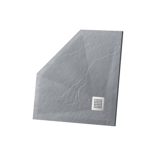 Душевой поддон из искусственного камня Vincea H25 VST-4SP9090G 90х90 серый