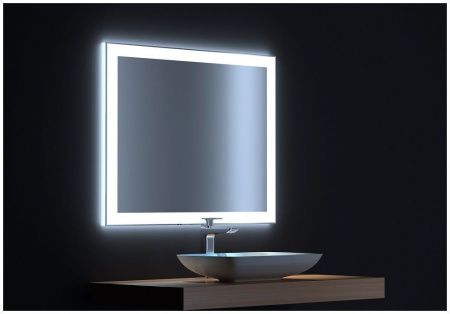 Зеркало с подсветкой De Aqua Сити CIT 403 080 80х80 подвесное