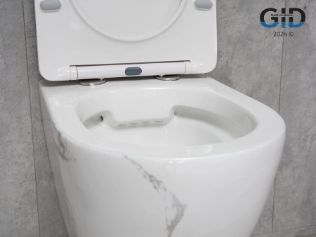Унитаз подвесной Gid Convexo 62228Y черный с сиденьем микролифт безободковый смыв торнадо