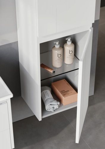 Шкаф-пенал Orka Likya 3001083 40х140 подвесной цвет белый - фото 3