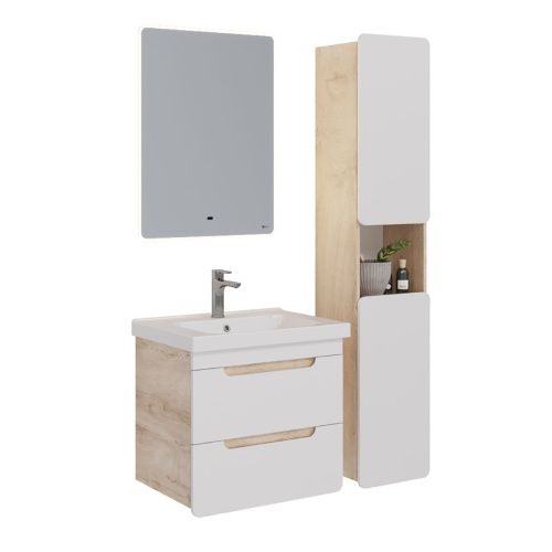 Шкаф-пенал LeMark Olivia LM08OL35P 40х170 напольный цвет белый - фото 5