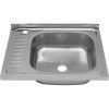 Кухонная мойка Melana 127 t R (*20) 60х50 цвет хром поверхность полированная