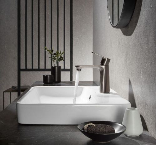 Смеситель Arrow AMP11848H90 на раковину серый - фото 4