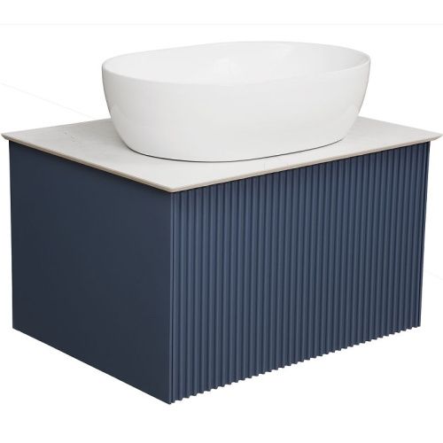 Тумба под раковину La Fenice Terra FNC-01-TER-BG-60 60х50 подвесная цвет синий - фото 3