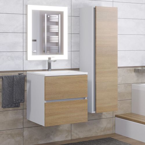 Тумба с раковиной Uperwood Barsa 29830205646 50х50 цвет коричневый - фото 2