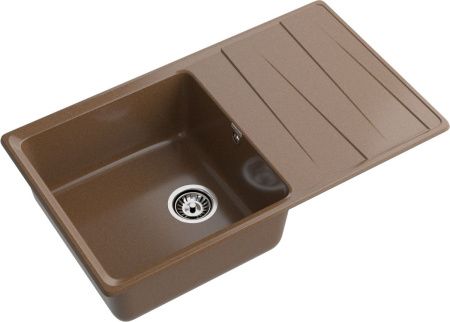 Кухонная мойка Granfest Level LV-860L терракот 85х50 цвет коричневый поверхность матовая
