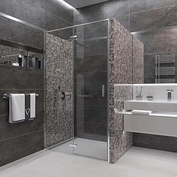 Душевая дверь Veconi Vianno VN73-120-01-C4 120х195 стекло прозрачное профиль хром