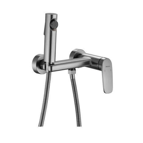 Гигиенический душ со смесителем Shevanik S8505T-1 оружейная сталь - фото 2