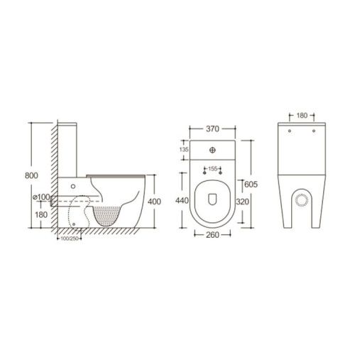 Унитаз напольный с бачком Cerutti SPA CT9866 черный с сиденьем микролифт безободковый каскадный смыв - фото 4