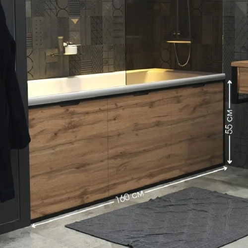 Экран для ванны 1MarKa Grunge loft GL180CraftGold - фото 2