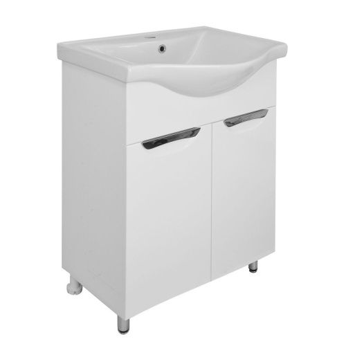 Тумба с раковиной Azario Стиль CS00070300 60х30 напольная цвет белый - фото 3