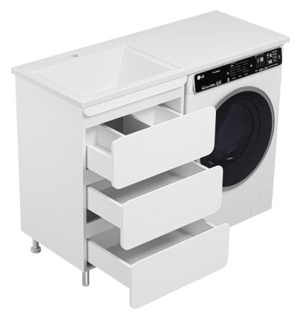 Тумба под раковину Misty Чегет П-Чег-01055-01Н3Я 60х50 напольная цвет белый