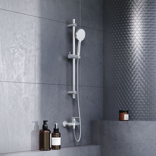 Душевой гарнитур Damixa Origin One 918100000 настенный хром/серый - фото 5