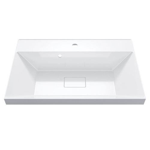 Раковина из искусственного камня Uperwood Classic New 291021025 70х50 полувстраиваемая цвет белый - фото 5