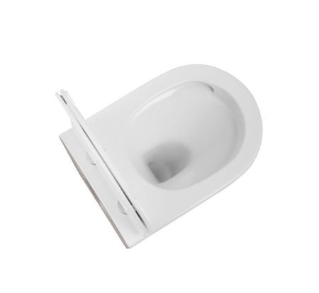 Унитаз подвесной Iberica Blanca Burgos alto IB.BRA.234.1B1 белый с сиденьем микролифт безободковый смыв торнадо