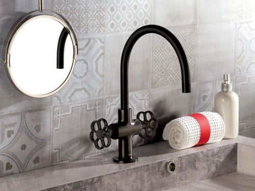 Смеситель для раковины Mamoli Hipster 42380000005K на столешницу черный - фото 2