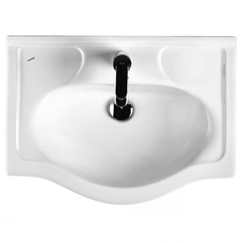 Раковина керамическая Onika Селигер 1WH110268 60х40 накладная цвет белый 1 отверстие под смеситель - фото 2