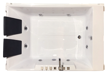 Ванна акриловая Royal Bath TRIUMPH RB665100CO 185х120 пристенная прямоугольная с каркасом