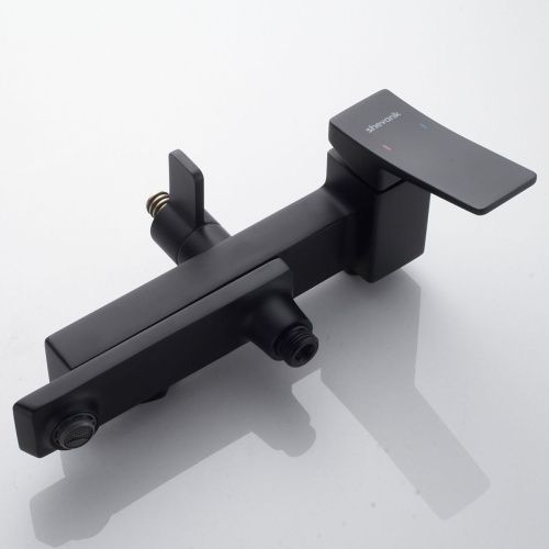 Душевая стойка Shevanik S4436H настенная цвет черный - фото 5