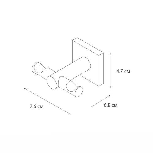 Крючок для ванной Fixsen Lux satin FX-16005 - фото 5