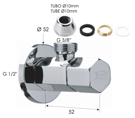 Запорный вентиль Remer 128E1210