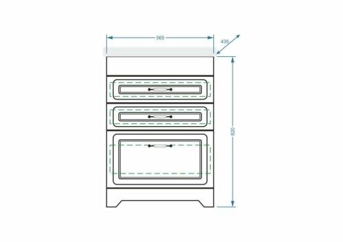 Тумба под раковину Stella Polar Кармела ольха SP-00000177 60х40 напольная цвет белый - фото 2