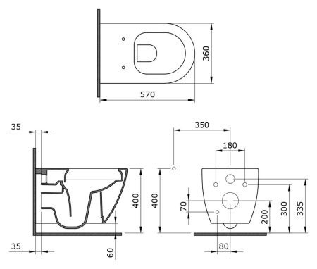 Крышка сиденье Ambassador Queen 112T20001