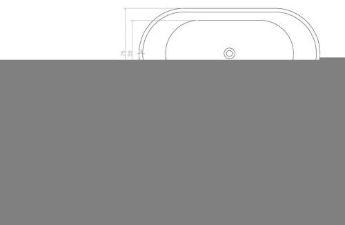 Ванна акриловая Cerutti SPA CT9903 160х75 отдельностоящая овальная с ножками - фото 5