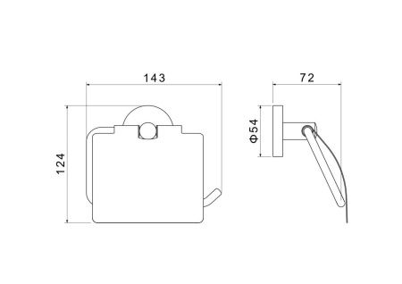 Бумагодержатель Aquatek Оберон AQ4209BG