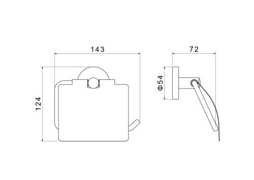 Бумагодержатель Aquatek ОБЕРОН AQ4209CR - фото 3