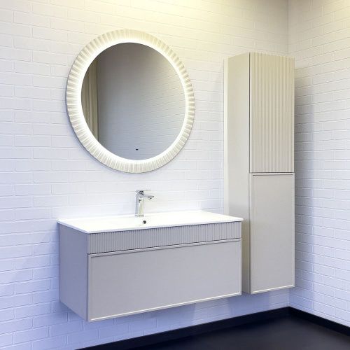 Зеркало с подсветкой Comforty Мадрид 00-00014159CF 90х90 подвесное - фото 4