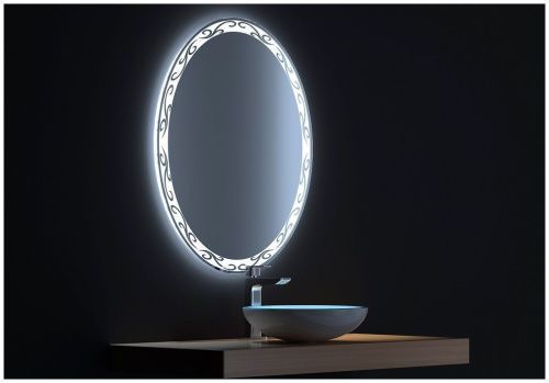 Зеркало с подсветкой De Aqua Деко DEC 401 060 60х80 подвесное - фото 2