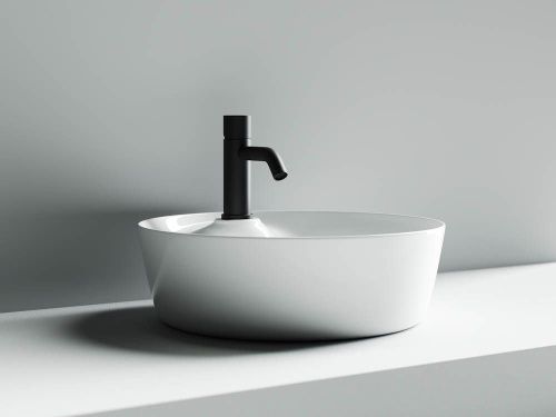 Раковина из сантехнического фарфора Ceramica Nova ELEMENT CN6014 40х40 накладная цвет белый 1 отверстие под смеситель - фото 3