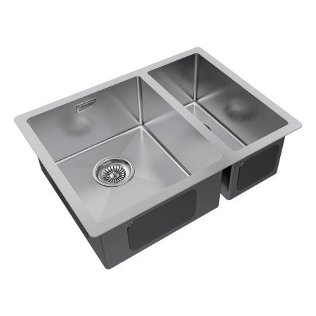 Кухонная мойка Paulmark GERBERG 59/2S UNI PM225944-BSL 35х40 цвет серый поверхность брашированная