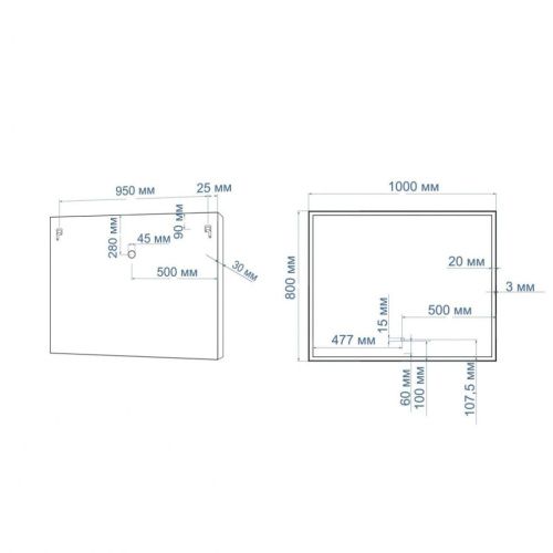 Зеркало с подсветкой Art&Max AREZZO AM-Are-1000-800-DS-FC 100х80 подвесное - фото 4