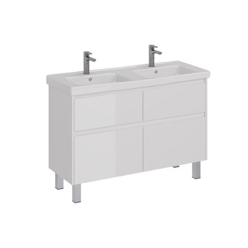 Тумба под раковину LeMark Combi LM03C125T 120х40 напольная цвет белый - фото 5