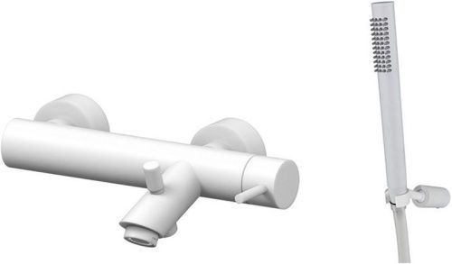 Смеситель для ванны с душем Paffoni Light LIG023BO настенный белый