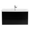 Тумба под раковину BelBagno Marino-Cer MARINO-CER-800-2C-SO-NL-P 80х40 подвесная цвет черный