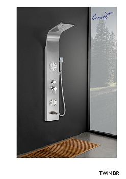 Душевая панель Cerutti SPA CT9988 настенная цвет нержавеющая сталь