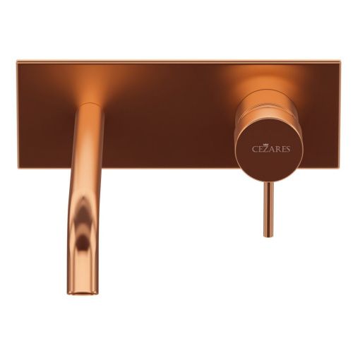 Смеситель для раковины Cezares LEAF LEAF-BLI1-20-L-SS встраиваемый в стену бронза - фото 3