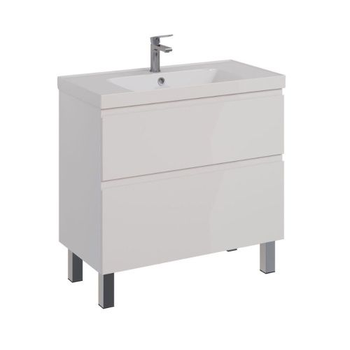 Тумба под раковину LeMark Veon LM01V90T 90х40 напольная цвет белый - фото 5