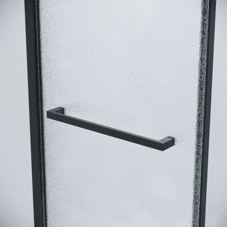 Душевая перегородка Grossman Style 200.K33.05.90.21.02 90х195 стекло текстурное профиль черный