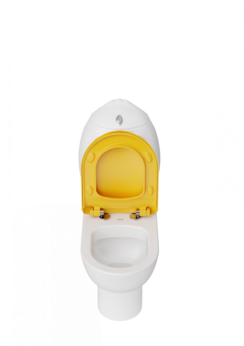 Чаша унитаза напольная Creavit DUCKY DC360-11CB00E-0000 цвет белый без бачка без сиденья душевой смыв - фото 3