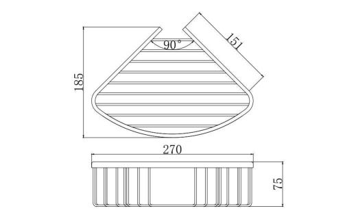 Полка в ванную комнату Aquatek ВЕГА AQ4006MB - фото 2