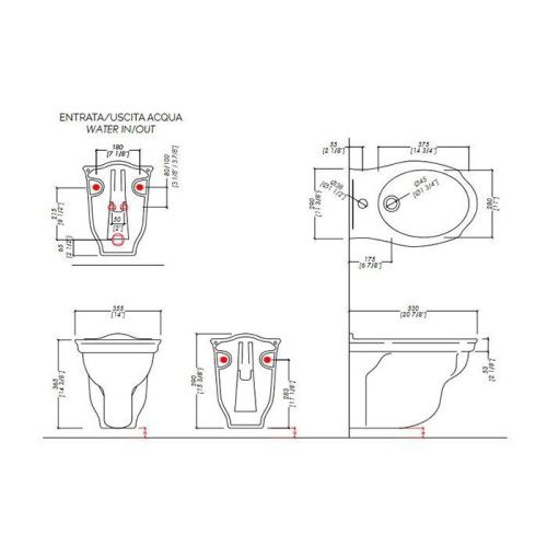 Биде подвесное Devon Devon Westminster IBBID1FSWES цвет белый - фото 2