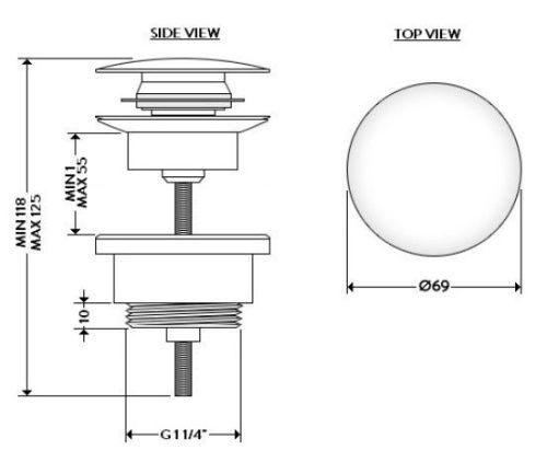 Донный клапан Galassia Dream 9916NEMT - фото 3