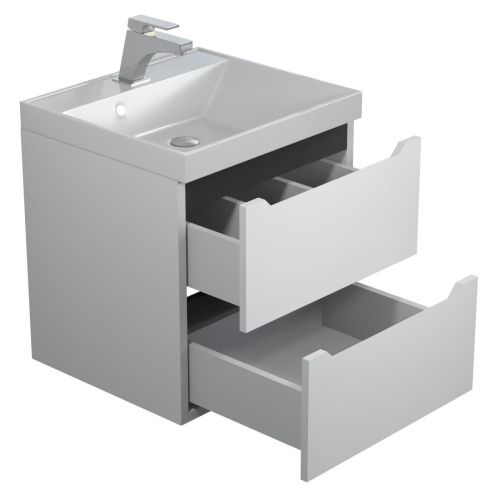 Тумба под раковину Uperwood Tanos 2930205149 50х30 подвесная цвет белый - фото 3