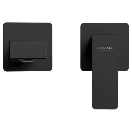 Смеситель для раковины Mariani Rebel B14565REP встраиваемый в стену черный